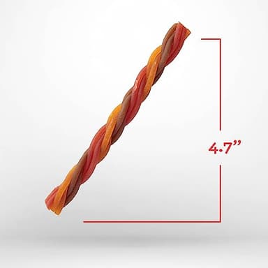 Dreambone Triple Flavor Twisties, 25 Count, Rawhide-Free Dog Chews Made with Real Beef, Pork & Chicken, 7.05 Ounce (Pack of 1) - Image 9