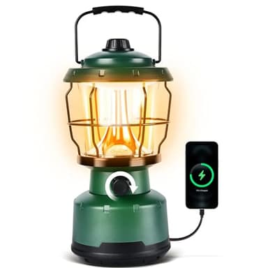 LED Camping Lantern, Rechargeable Batteries Powered Lanterns 2500LM, Water Resistant Emergency Lantern for Power Outage, Hurricane, Hiking - Image 1