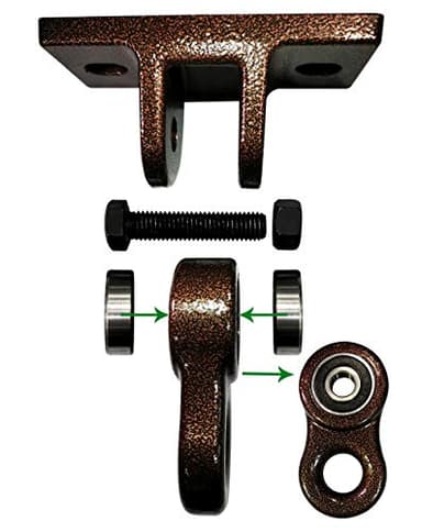 ABUSA Heavy Duty Swing Sets Brackets Including 2 A-Frame Swing Set Brackets and 4 Swing Hangers for Playground Equipment Mounting Parts Hardware Included (Bronze) - Image 7