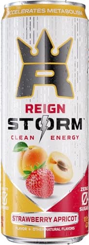 REIGN Storm, Strawberry Apricot, Fitness & Wellness Energy Drink, 12 Fl Oz (Pack of 12) - Image 4