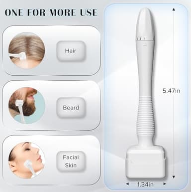 140 Titanium Microneedle Derma Roller,Microneedling Derma Stamp Pen 0.25mm,Derma Stamp for Men Women Home Use - Image 2