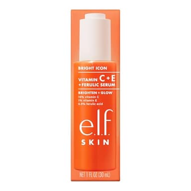 e.l.f. SKIN Bright Icon Vitamin C + E + Ferulic Serum, Brightening & Soothing Face Serum, Helps Even Skin Tone, Vegan & Cruelty-Free, 1 fl oz - Image 7