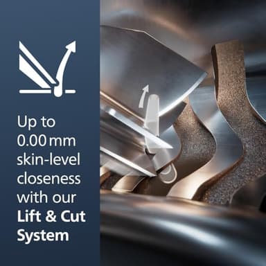 Philips Norelco Shaver Series 9000 Prestige, Wet and Dry Electric Shaver, Lift & Cut Shaving System, SenseIQ Technology, Precision Trimmer, Cleaning Pod, Premium Pouch, Black Matte, Model SP9840/90 - Image 5