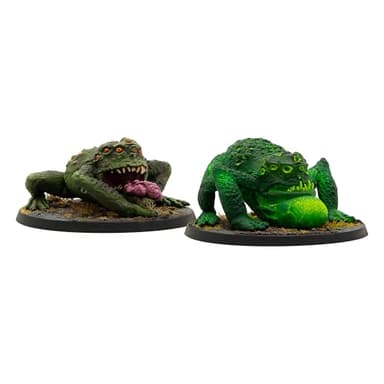 Modiphius Entertainment: Fallout: Miniatures - Creatures - Radtoads - 2 Resin Figures, Unpainted & Unassembled, RPG, Wilds of Appalachia, Licensed - Image 1
