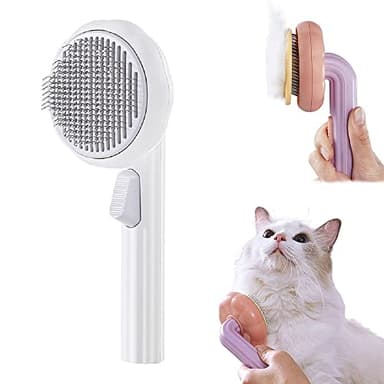 Pumpkin Pet Grooming Brush - Dog Brush and Cat Hair Brush for Shedding Pet Cleaning Slicker Brush for Short and Long-Haired Gogs, Cats, Rabbits - Easy to Removes Loose Undercoat, Tangled Hair - Image 1