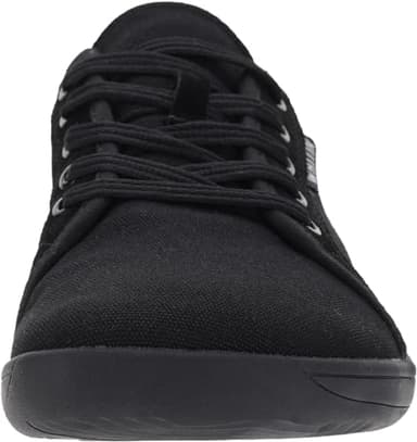 WHITIN Women's Canvas Minimalist Barefoot Shoes Low Top Wide Width Toe Box Zero Drop Sneaker Lace Up Size 9 Road Running Flat Lightweight Gym Fashion Nurse Tennis Walking Shoes Black 40 - Image 3