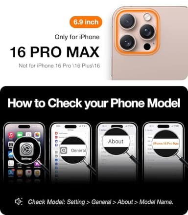 TORRAS 360 Rotatable Magnetic Ring for iPhone 16 Pro Max Case with Stand, Fit for MagSafe, 16FT Mil-Grade Shockproof Translucent for iPhone 16 Pro Max Phone Case 6.9", Rose Gold Pink - Image 2