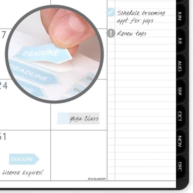 AT-A-GLANCE 2025 Planner, Monthly, 9" x 11", Large, Contemporary Lite, Black (7026XL0525) - Image 5
