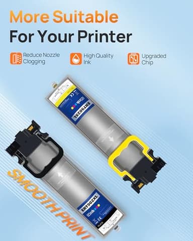 E-Z Ink Remanufactured Ink Pack Replacement for Epson 902 T902 High Yield to use with Workforce WF-C5210, WF-C5290, WF-C5710, WF-C5790 (Black, Cyan, Magenta, Yello) 4 Pack - Image 4