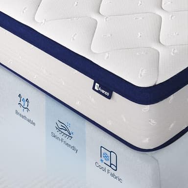 Avenco King Mattress, 14 Inch King Mattresses in a Box, Hybrid King Size Mattresses with Comfort Foam and Pocket Coils for Pressure Relief & Motion Isolation - Image 5