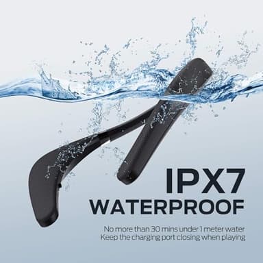 Monster Boomerang Neckband Bluetooth Speaker - Wireless Wearable Speaker with 12H Playtime, IPX7 Waterproof, True 3D Stereo Sound for Home, Sport, Outdoor - Black - Image 4