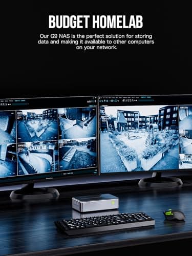 GMKtec Mini PC NAS, G9 Intel N150 Dual Boot with OS Pro Linux Desktop Computer 12GB DDR5 64GB EMMC + 2TB M.2 SSD, 4*M.2 NVMe Slots, Dual NIC 2.5GbE, USB-C/USB 3.2 10Gbps, Network Attached Storage - Image 8