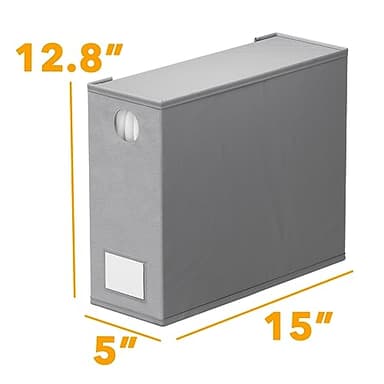 SpaceAid 4 Pack Bed Sheet Organizers and Storage, Foldable Organizer for Linen Closet, Sheets Set Folder Keeper with Window XL (Queen & King Size) Organizing Bedding Container, Gray 91ZDSN-SL01-G4 - Image 7