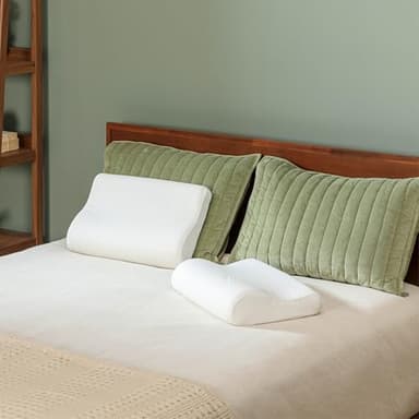 Tempur-Pedic TEMPUR-Ergo Neck Pillow, Medium Profile, White - Image 9