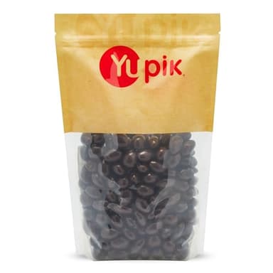 Yupik 60% Dark Chocolate Covered Almonds, 2.2 lb (35.2 oz), Kosher, Whole Nuts, Almonds Dipped in Chocolate, Crunchy & Smooth, Dark Chocolate Candy, Classic Sweet Snacks - Image 1