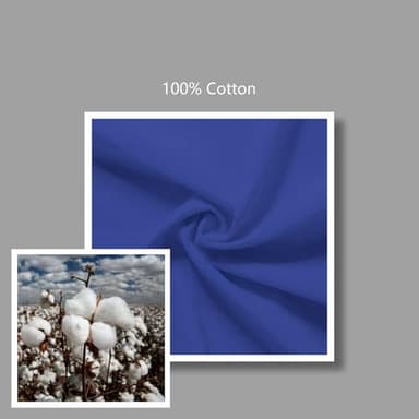 TOPDesign 24-Pack Economical 16"x15" Blue Cotton Tote Bag, Lightweight Medium Reusable Grocery Shopping Cloth Bags, Suitable for DIY, Advertising, Promotion, Gift, Activity - Image 7