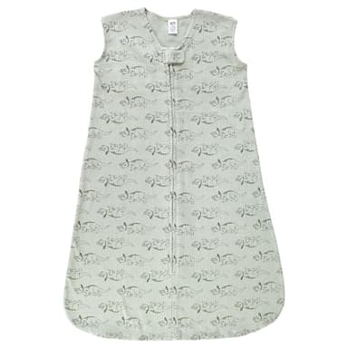 Hudson Baby Unisex Baby Thermal Sleeveless Sleeping Bag 2pk, Sage Dinosaur, 18-24 Months - Image 3