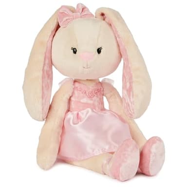 GUND Take-Along Friends Plush, Curtsy Ballerina Bunny, Bunny Stuffed Animal for Ages 1 and Up, Pink, 15" - Image 1