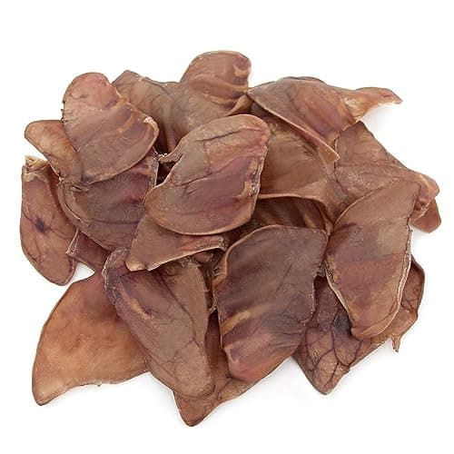 Best Pet Supplies GigaBite Roasted Pig Ears for Dogs - Natural Dog Chews, Roasted Pigs Ears, Safe for Puppies and Aggressive Chewers, Cleans Teeth and Gums - Whole Ears, Pack of 22 - Image 1