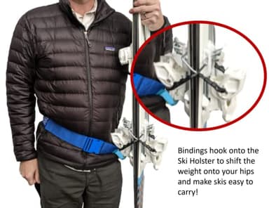 MosquitOasis Schlep.Ski Colorado Cumberbund The World's Easiest Way to Carry Skis - Image 3