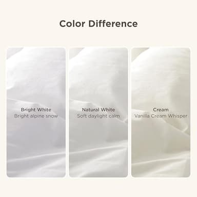 Bedsure 100% Washed Cotton Duvet Cover Oversized King - Natural White Minimalist Cotton Duvet Cover Linen Like - GentleSoft™ Plain Simple Bedding (Natural White, Oversized King, 120"x98") - Image 6