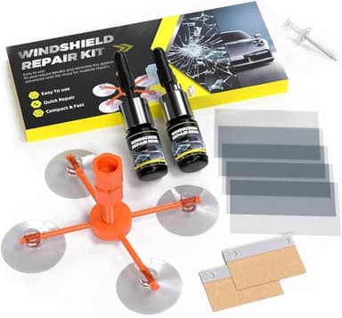 LOMEEN Windshield Repair Kit, Package Windshield Crack Repair Kit with Enhanced Injection Head., Long-Lasting for Windshields