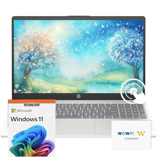 HP 2025 Pavilion 15.6" FHD Touchscreen Laptop Computer, 10-Core Intel Core 5 120U, 32GB RAM, 1TB SSD, Fast Wi-Fi 6, Long Battery Life, w/WOWPC Recovery USB, Windows 11 with Microsoft Office - Image 1