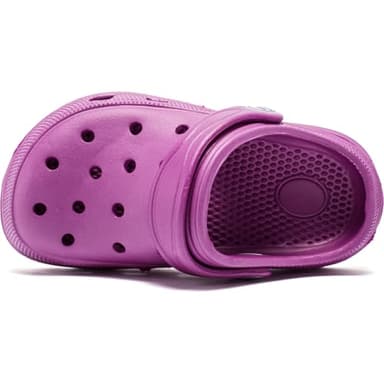 HOBIBEAR Girls Classic Graphic Kids Garden Clogs Slip on Water Shoes (Dark Purple-Size 11 Little Kid) - Image 5