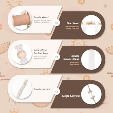 VISATOR Headband Holder Bows Organizer - Baby Girls Hair Accessories Holder - Toddler Girls Room Wall Decor - Image 4