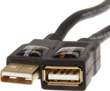 Amazon Basics 10-Pack USB-A 2.0 Extension Cable, Male to Female, 480Mbps Transfer Speed, 6.5 Foot, Black - Image 3