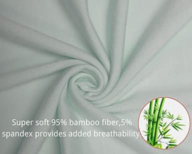 GUISBY Rayon Baby Pajamas, Short Sleeve Footless Rompers, Snap Closure Sleeper for Boy Girls Yellow Light green 3-6 Months 3pc - Image 5