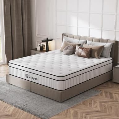 California King Mattress 12 Inch, Cal King Mattress in a Box, (Upgrade Strengthen) Hybrid Matterss with Pocket Spring and Soft Foam, Ultimate Motion Isolation, Strong Support, Medium Firm - Image 8