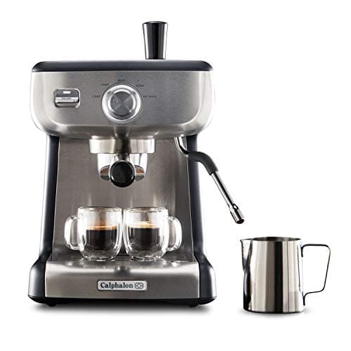 Calphalon BVCLECMP1 Temp iQ Espresso Machine with Steam Wand, Stainless - Image 1