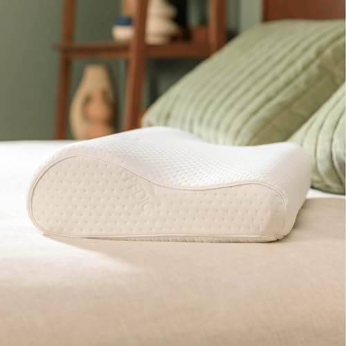 Tempur-Pedic TEMPUR-Ergo Neck Pillow, Medium Profile, White - Image 1
