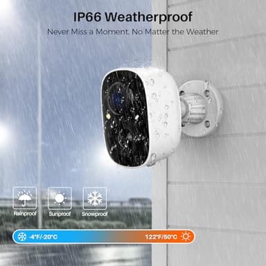 MaxiViz 2K Security Cameras Wireless Outdoor, Battery Powered WiFi Cameras for Home Security Indoor with AI Motion Detection, Color Night Vision, 2-Way Talk, IP66, SD/Cloud Storage, 2 Pack - Image 5