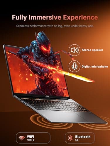 2025 AMD Laptop, 16 inch Gaming Laptop with AMD Ryzen 7 7735HS Processor (8C/16T, up to 4.75GHz), 16GB DDR5 512GB NVMe SSD Work Laptop, 16″ FHD Display, Metal casing, WiFi-6, Backlit KB, Webcam, HDMI - Image 8