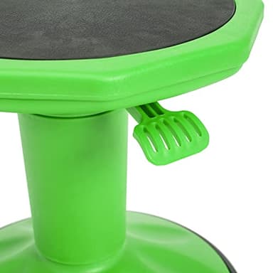 Flash Furniture Carter Adjustable Height Active Learning Stool for Classrooms, Backless Wobble Stool with 360-Degree Swivel, 14" - 18" H, Green - Image 5