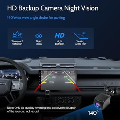 Haudio 10.1 Inch Double din car Screen,with wireles CarPlay and Android Auto,HD Touch Screen Car Stereo with Mirror Link, Bluetooth 5.0, Backup Camera, AUX,FM/AM Transmitter|Double din carplay Radio - Image 7