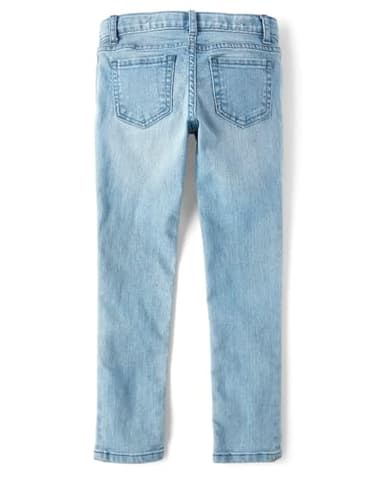 The Children's Place Big Girls' Skinny Jeans, Light Indigo 83810, 12S - Image 2