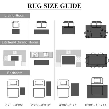 HUGEAR 6x9 Washable Rugs Large Area Rug Indoor Accent Rug Abstract Non Slip Low Pile Carpet Distressed Throw Aesthetic Rug for Bedroom Living Room Office Dining Room Kitchen - Image 8