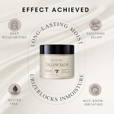 FRANDORA Beef Tallow and Honey Balm for Skin, All-Natural Moisturizer for Face and Body, Hydrating Grass-Fed Beef Tallow & Raw Wild Honey Blend - Image 6