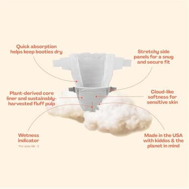 Hello Bello Premium Diapers Size 4, 84 Count Disposable, Extra-Absorbent, and Hypoallergenic Baby Diapers with Snug and Comfort Fit, Sunnyside Up Pattern Value Pack - Image 3