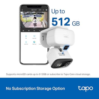 Tapo 2K 3MP Pan/Tilt Indoor/Outdoor Security Camera - Free Person/Baby Cry Detect & Motion Track, 360° Track, Color Night Vision, SD/Cloud Storage, Works w/Alexa & Google Home HybridCam 360 - Image 7