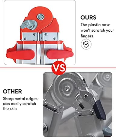 LANBITOU Ladder, A Frame 4 Step Ladder Extension, 14 FT Anti-Slip Multi Position & Storage Folding Ladder, 330 lbs Security Load Telescoping Aluminum Ladders for Stairs Home Indoor Outdoor Roof - Image 4