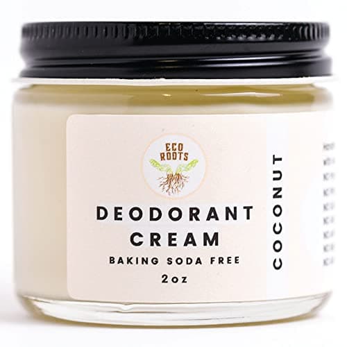 ECO ROOTS Natural Deodorant for Women & Men | Organic Deodorant Cream Non Aluminum | Baking Soda Free Healthy Deoderant for Body & Private Parts | All Vegan Pit Paste Zero Sweat | Coconut Scent - Image 1