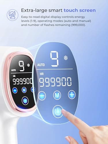 Ubroo Laser Hair Removal for Women & Men, 45°F Ice-Cooling Contact, Safe & Virtually Painless Alternative to Salon IPL Hair Removal Device, Long-Lasting Hair Removal from Home - Image 6
