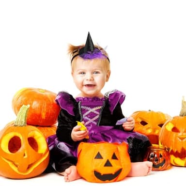 Baby Girls Mini Witch Hat Headband Infant Toddler Glitter Bow Tulle Party Hair Accessories Purple - Image 6