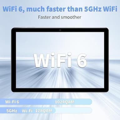 Android 15 Tablet 2025 New 10 Inch Tablets with 12GB RAM + 64GB ROM +1TB Expanded Ouad-Core,2 in 1 Tableta with Keyboard Mouse WiFi 6 Bluetooth,GMS Certified IPS Touch Screen Tablet - Silvery Set - Image 3