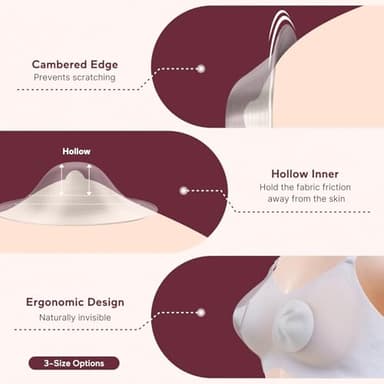 Momcozy 999 Silver Nursing Cups, Hole-Free Design, 999 Silver Nipple Shields, Breastfeeding Essentials, Silver Nipple Shields for Breastfeeding Newborns, Metal Nipple Shields, Regular Size - Image 2