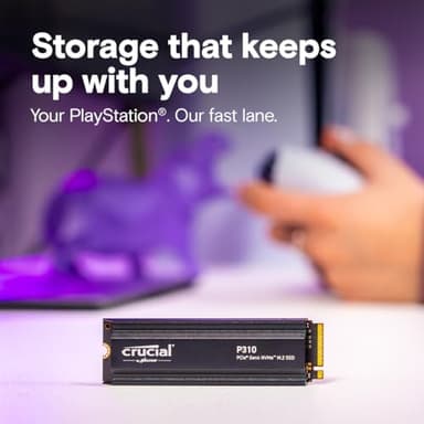 Crucial P310 1TB PCIe Gen4 2280 NVMe M.2 SSD with heatsink Up to 7,100MB/s – with Acronis Offer, Internal Solid State Drive (PC) – CT1000P310SSD5-01 - Image 6